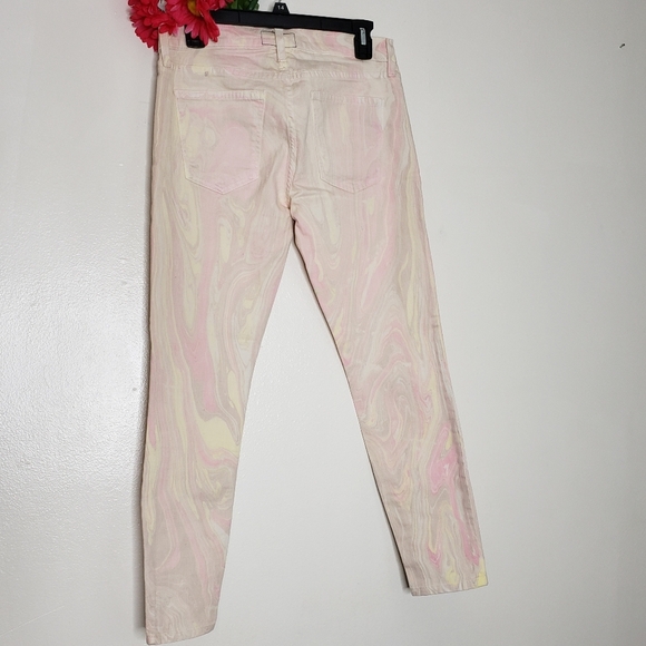 NEW Current Elliott Marble Taffy Cigarette Jeans Skinny Stiletto Ankle Summer - Picture 13 of 16